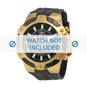 Horlogeband Invicta 7343 Signature II Rubber Zwart 21mm