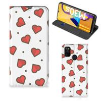 Samsung Galaxy M30s | M21 | Hoesje met Magneet | Hearts