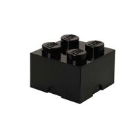 Lego - Opbergbox Brick 4 - Polypropyleen - Zwart