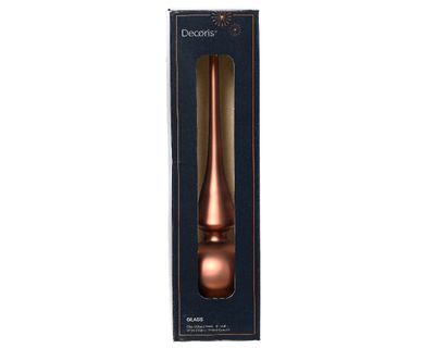 Piek glas d6h26 cm espresso kerst - Decoris