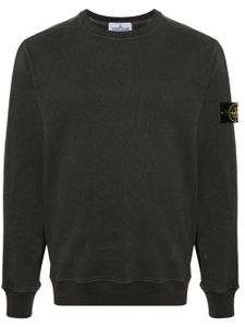 Stone Island sweat en coton à patch Compass - Gris