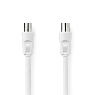 Nedis Coaxkabel | IEC Male | IEC Female | 90 dB | 3 m | Wit | 1 stuks - CSGB40000WT30 CSGB40000WT30