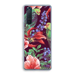 Papegaaien: Sony Xperia 5 II Transparant Hoesje