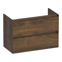 Brauer Inspire - Onderkast Ondiep - 80 cm - met 2 Softclose Lades Greeploos en 1 Sifon Uitsparing - Grove