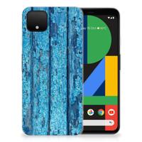 Google Pixel 4 XL | Bumper Hoesje | Wood Blue