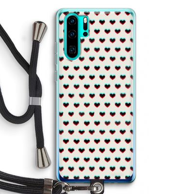 Hartjes: Huawei P30 Pro Transparant Hoesje met koord