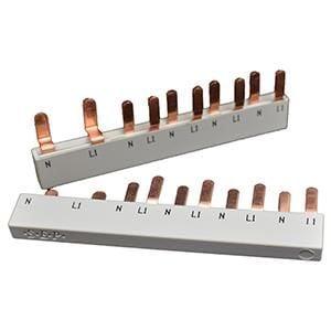 Kamrail 1 fase 8pol. 17,8mm grijs - 4000060