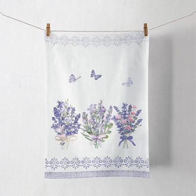 Keukenhanddoek Lovely Lavender White