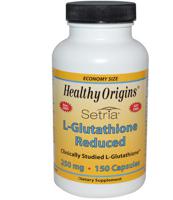 Setria L-Glutathione Reduced 250 mg (150 Capsules) - Healthy Origins