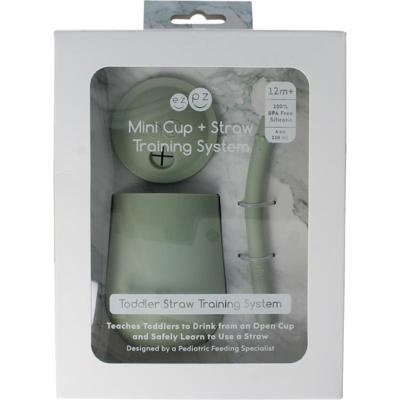 Ezpz Mini cup met rietje training system sage