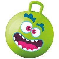 Skippybal met smiley - groen - 50 cm - buitenspeelgoed voor kinderen - thumbnail