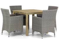 Garden Collections Dublin/Weston 90 cm dining tuinset 5-delig - thumbnail