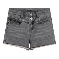 Indian Blue Jeans Meisjes jeans short pocket - Licht grijs denim - thumbnail
