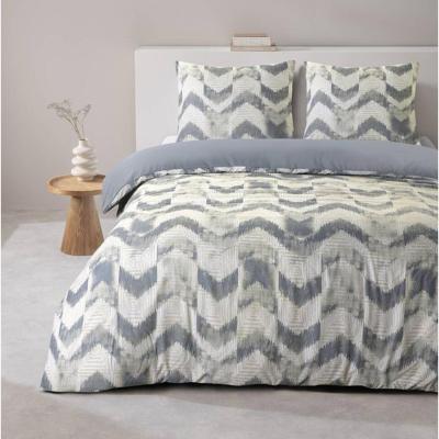 2e Halve Prijs Leen Bakker - Dekbedovertrek Viggo - 240x220 Cm - Polyester - Blauw