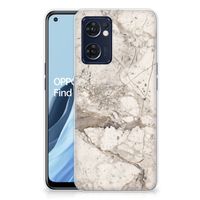 OPPO Reno 7 5G | Find X5 Lite TPU Siliconen Hoesje Marmer Beige - thumbnail