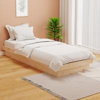 Bedframe massief hout 75x190 cm
