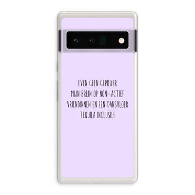 Tequila: Google Pixel 6 Pro Transparant Hoesje