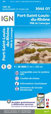 Wandelkaart - Topografische kaart 3044OT Port-Saint-Louis-du-Rhône | IGN - Institut Géographique National