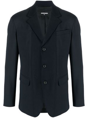DSQUARED2 blazer à simple boutonnage - Bleu