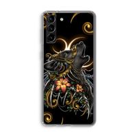 Huilende Wolf: Samsung Galaxy S21 Plus Transparant Hoesje