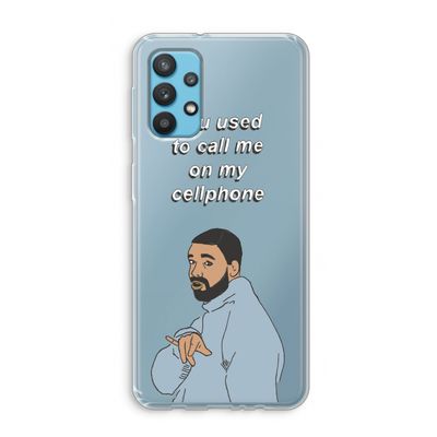 Hotline bling: Samsung Galaxy A32 4G Transparant Hoesje