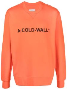 A-COLD-WALL* sweat à logo imprimé - Orange