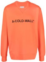 A-COLD-WALL* sweat à logo imprimé - Orange