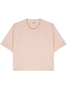 Autry logo-debossed cotton T-shirt - Rose