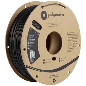 Polymaker PA10001 PA10001 Filament PLA-CF Koolstofvezelversterkt 1.75 mm 1000 g Zwart PolyLite™ 1 stuk(s)