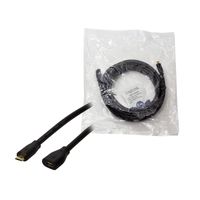 LogiLink USB-kabel USB 2.0 USB-micro-B stekker, USB-micro-B bus 5.00 m Zwart CU0125 - thumbnail