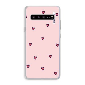 Hartjes: Samsung Galaxy S10 5G Transparant Hoesje