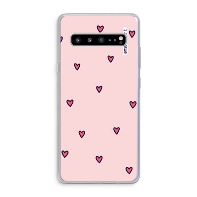 Hartjes: Samsung Galaxy S10 5G Transparant Hoesje