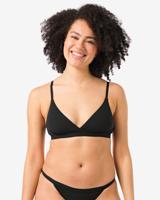 HEMA Triangel Bralette Micro Zwart (zwart)