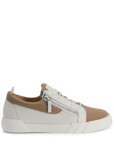 Giuseppe Zanotti baskets Frankie en cuir - Tons neutres