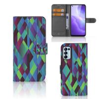 OPPO Find X3 Lite | Book Case | Abstract Green Blue