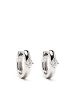 Anita Ko boucles d'oreilles en or blanc 18ct serties de diamants - Argent