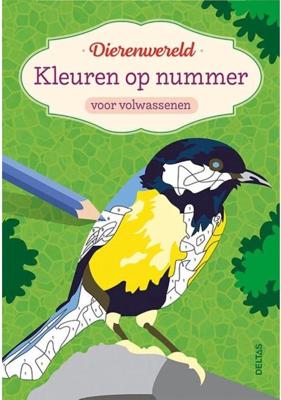 Deltas Kleuren op nummer voor volwassenen - Dierenwereld