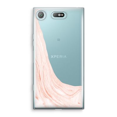 Peach bath: Sony Xperia XZ1 Compact Transparant Hoesje
