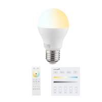 Dual white led lamp set met afstandsbediening 6w e27