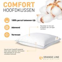 Hoofdkussen Hotel - Comfort - Voor Zij- En Rugslapers - Flexofill Polyester Holle Vezel - Dekbed-Discounter.nl
