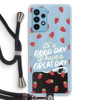 Don't forget to have a great day: Samsung Galaxy A52 Transparant Hoesje met koord