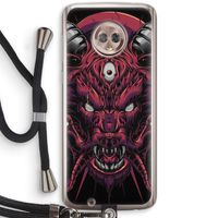 Hell Hound and Serpents: Motorola Moto G6 Transparant Hoesje met koord