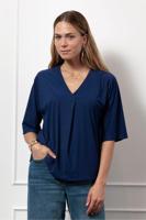 Studio Anneloes Marly Top 13134 T-shirt Korte Mouw 6502 Ink Blue