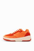 Chunky retro sneakers met patch - ORANGE - 39