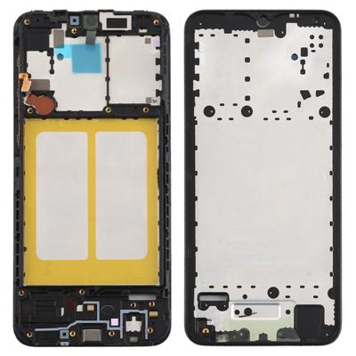 Front behuizing LCD frame bezel Plate voor Galaxy A20e (zwart)