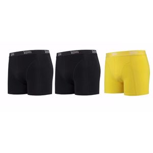 Lemon and Soda boxershorts 3-pak zwart en geel 2XL XXL  -