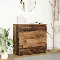 Dressoir 80x35x76 cm spaanplaat oud hout