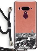 Marrakech Skyline : HTC U12+ Transparant Hoesje met koord