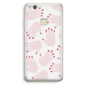 Hands pink: Huawei Ascend P10 Lite Transparant Hoesje