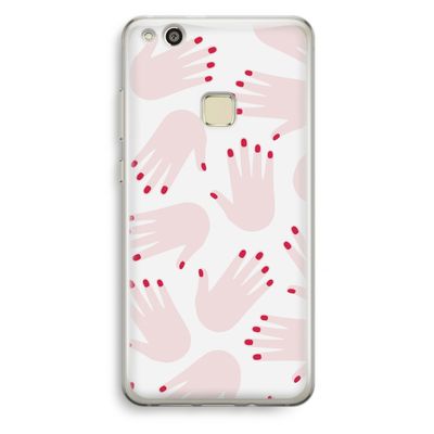 Hands pink: Huawei Ascend P10 Lite Transparant Hoesje